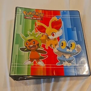 Pokémon cards in a binder